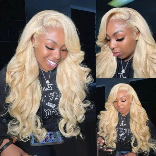 Body Wave Lace Wigs 613 Blonde Lace Front Human Hair Wigs