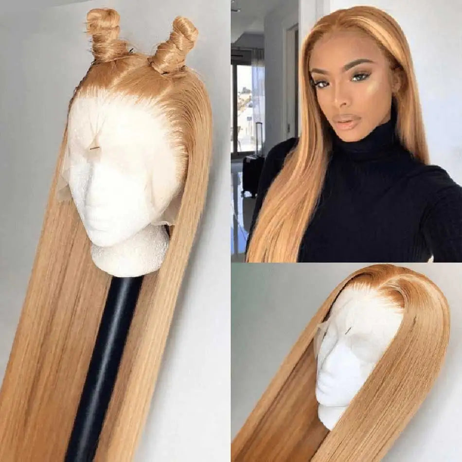 Honey Blonde Colored Human Hair