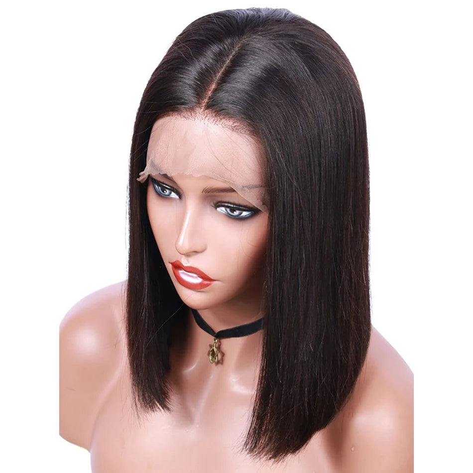 Brazilian Human Hair Short Bob Wigs