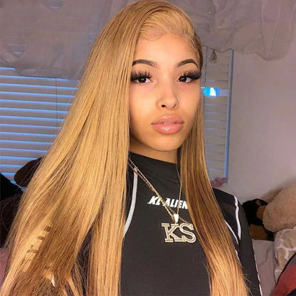 Honey Blonde Colored Human Hair