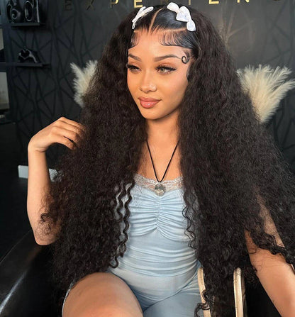 Long Water Curly Human Hair Wig