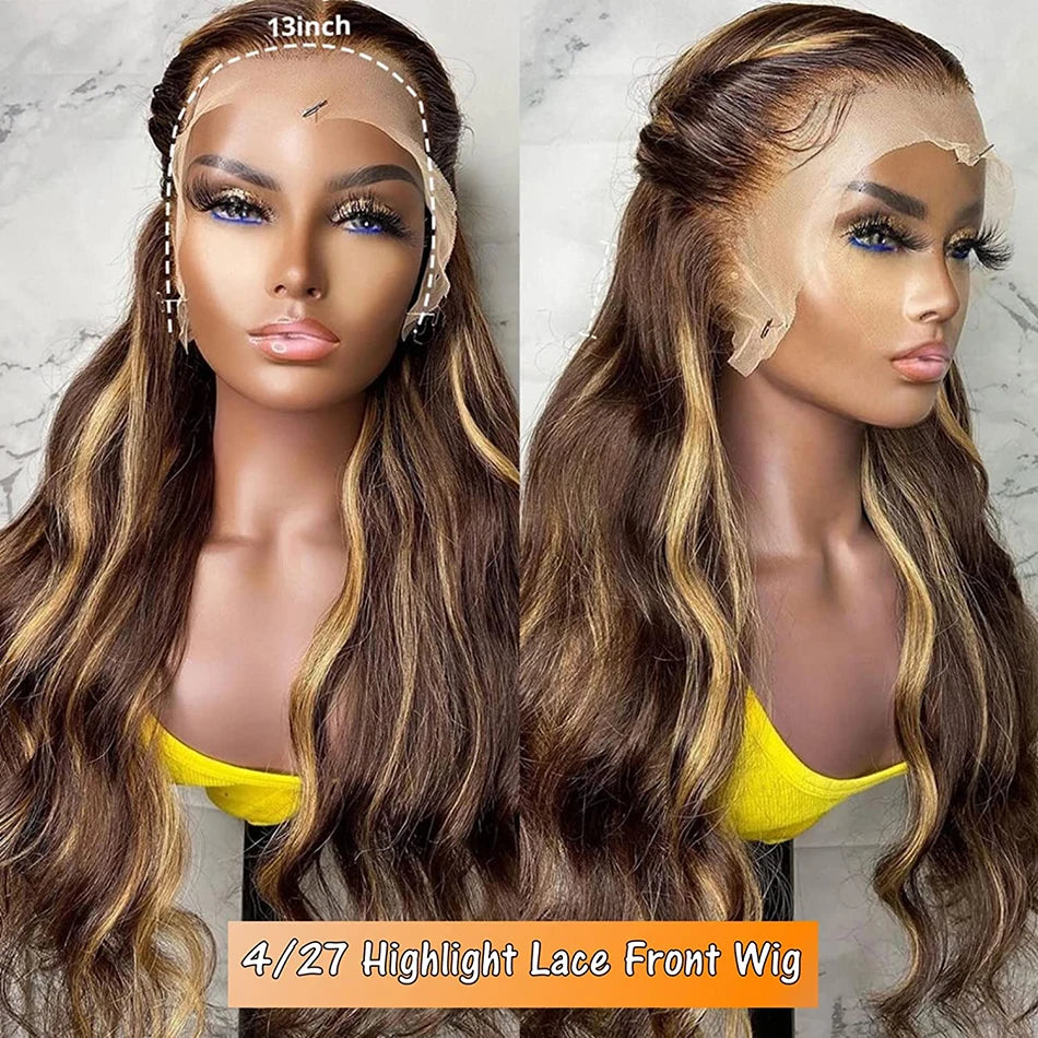 Lace Frontal Wig Blonde Body Wave