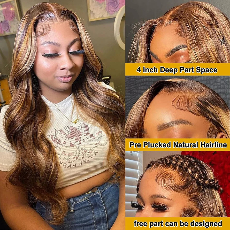 Lace Frontal Wig Blonde Body Wave