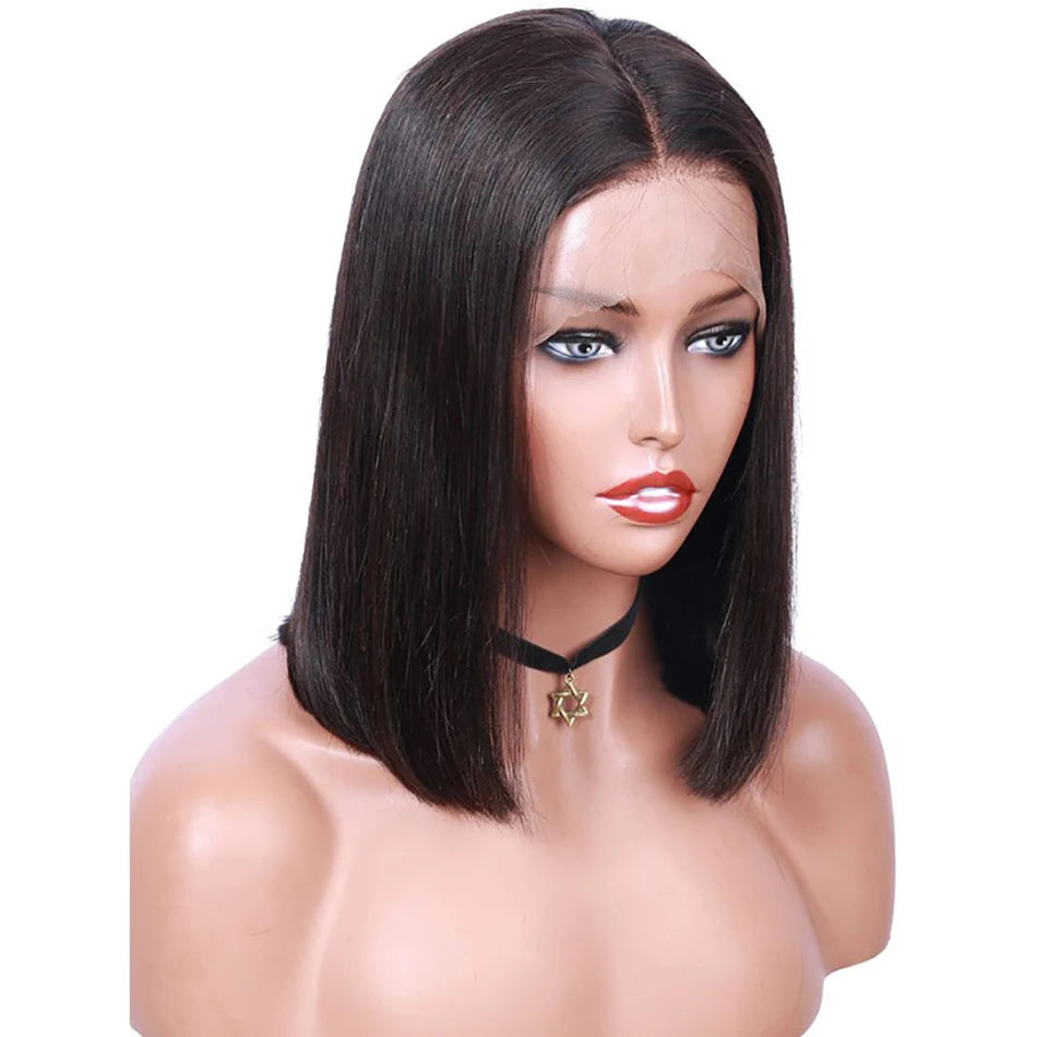 Brazilian Human Hair Short Bob Wigs