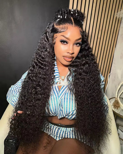 Long Water Curly Human Hair Wig