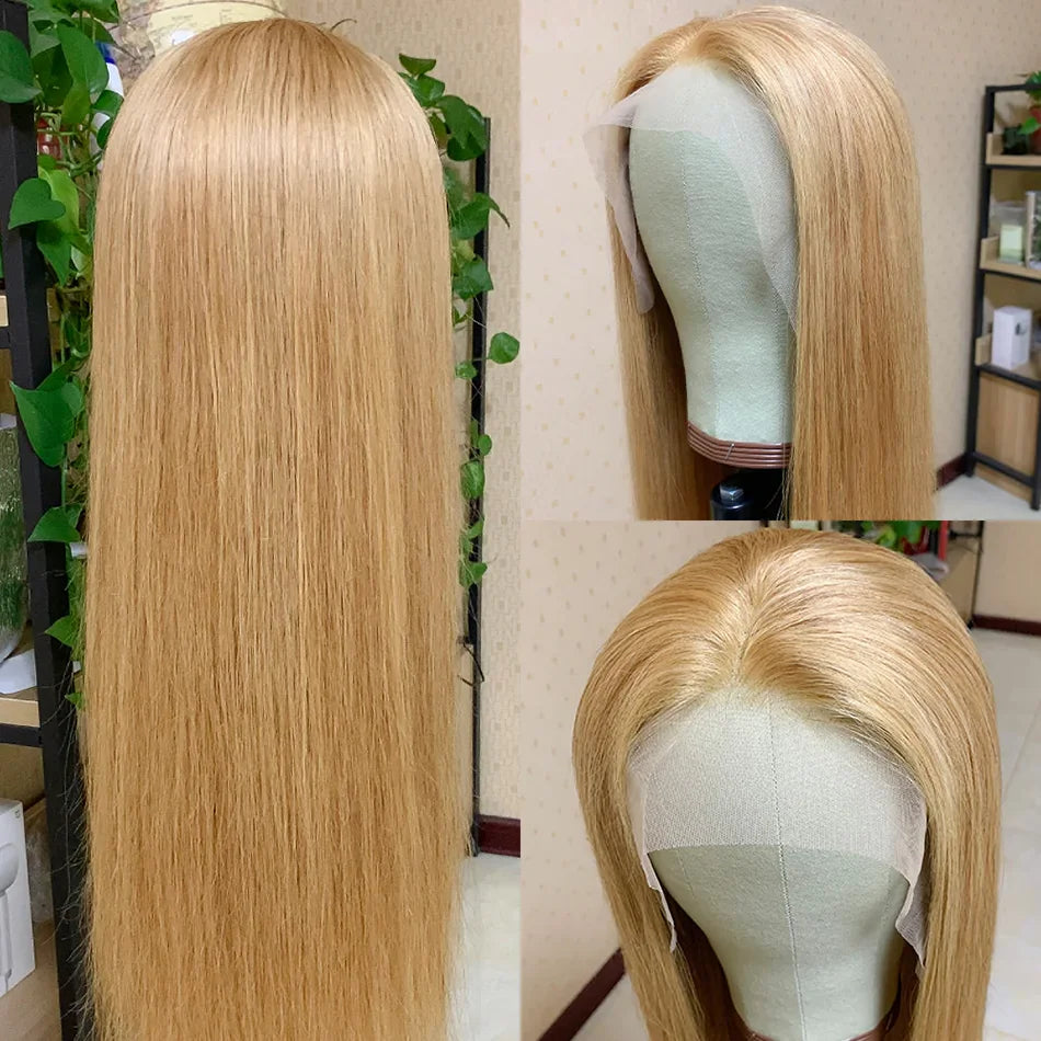 Honey Blonde Colored Human Hair