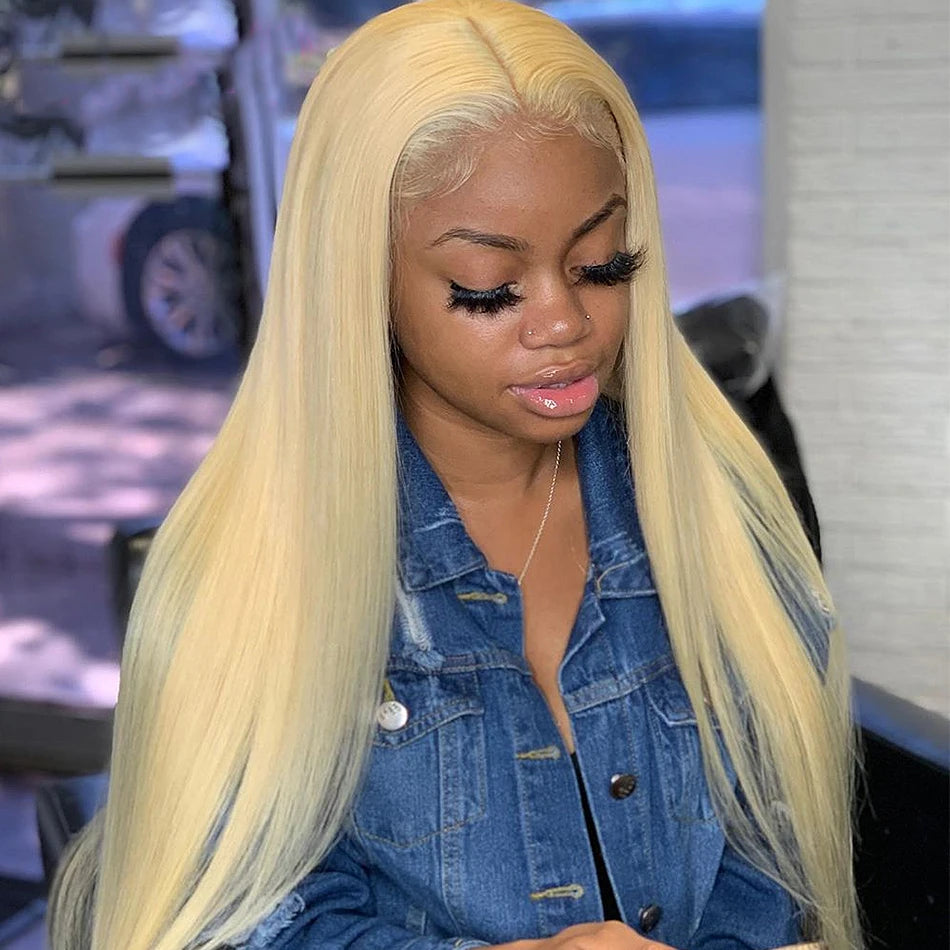 Blonde Lace Frontal Human Hair Wigs